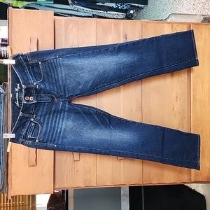 EUC American Eagle: "Vintage" Artist Crop, Dark-wash, Size 2 (circa 1999)